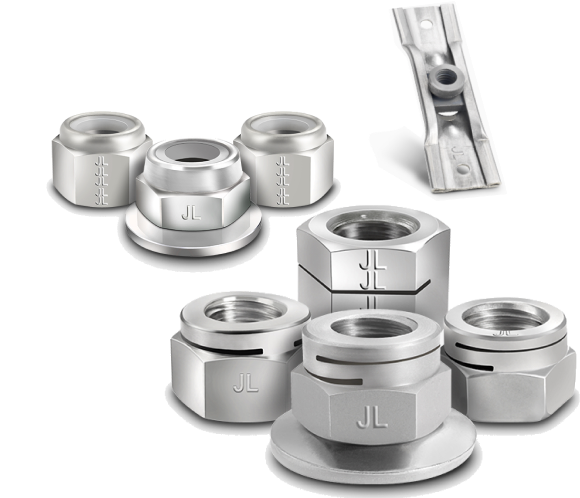 Locknuts, bolts and washers